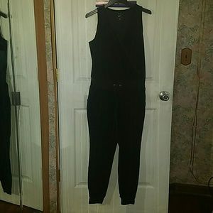 Ny & co. Velour jumpsuit